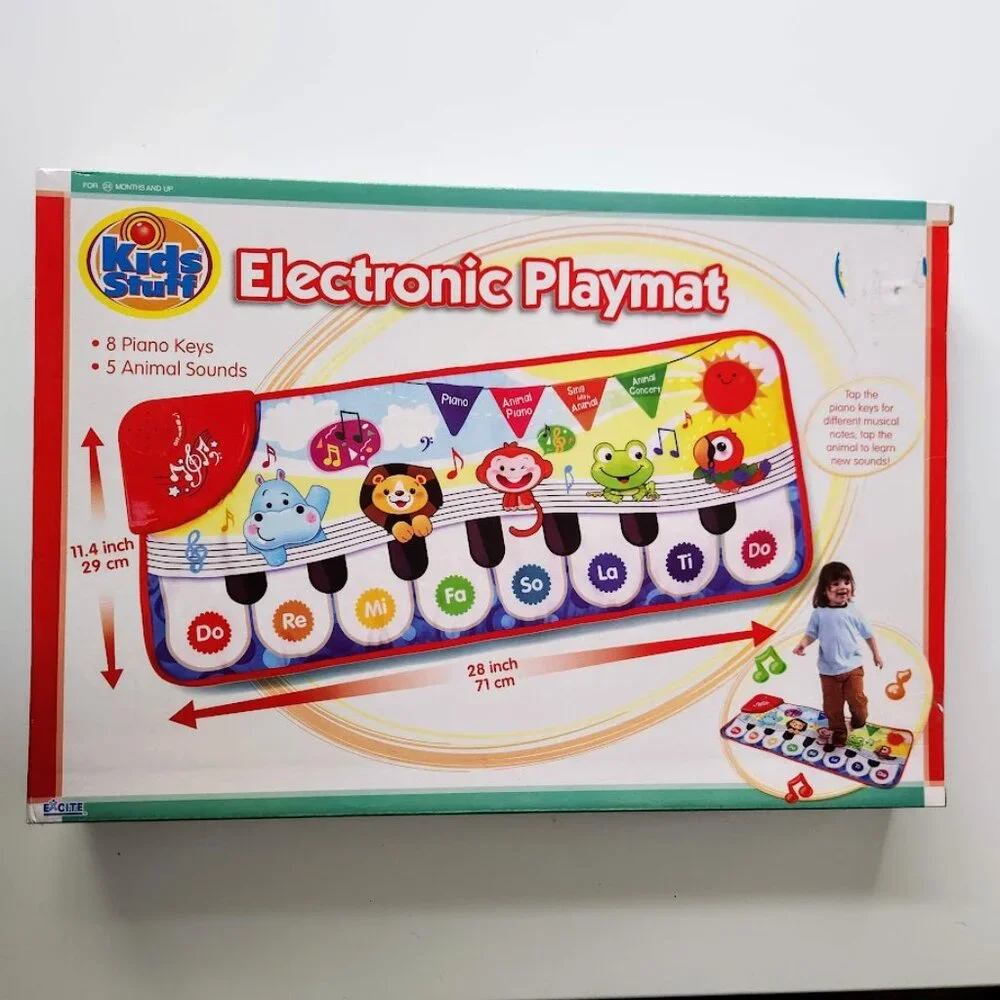 New Musical Piano Mat For Toddlers Electronic Floor Keyboard Playmat With Animal